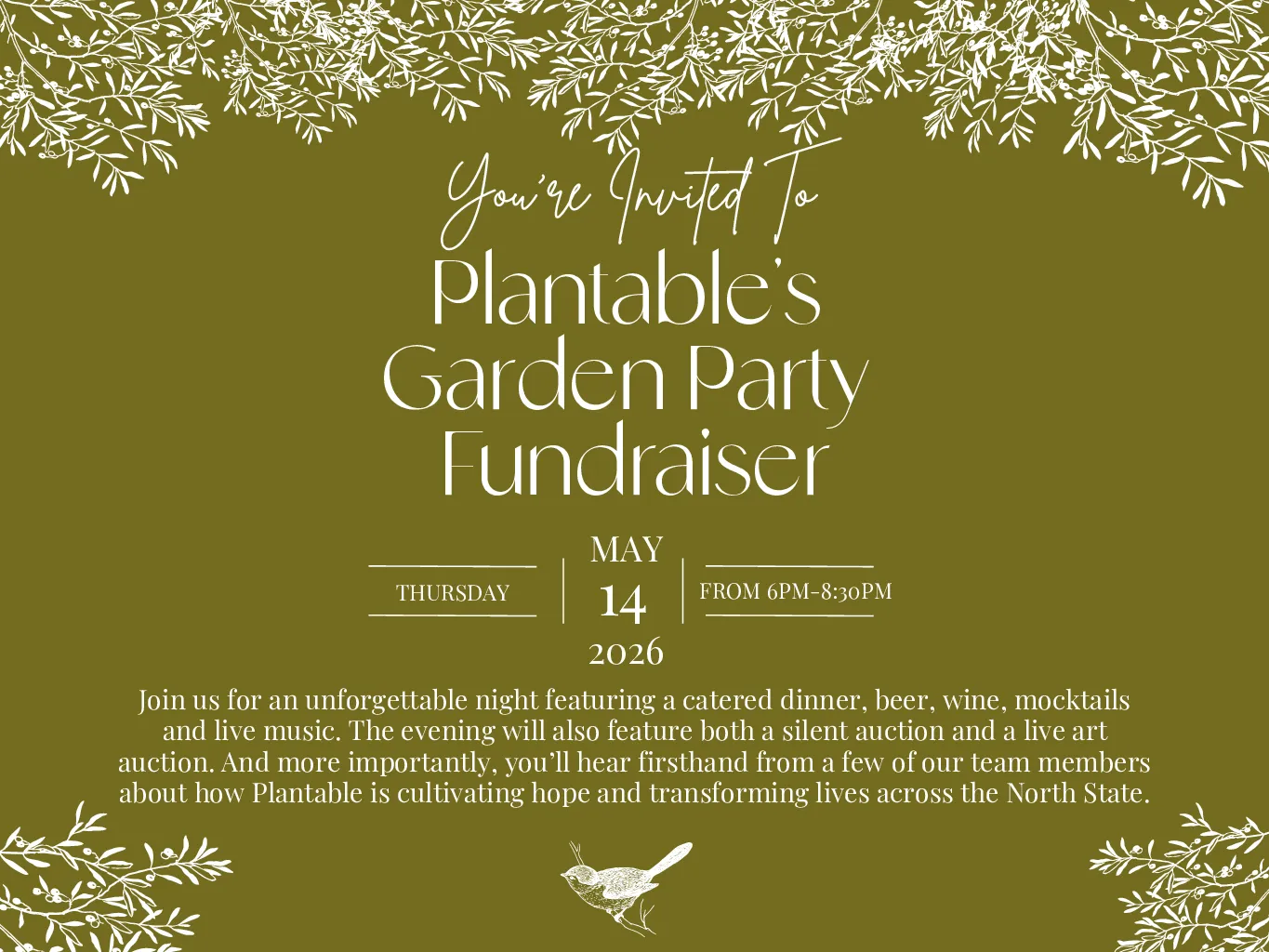 Plantable fundraiser